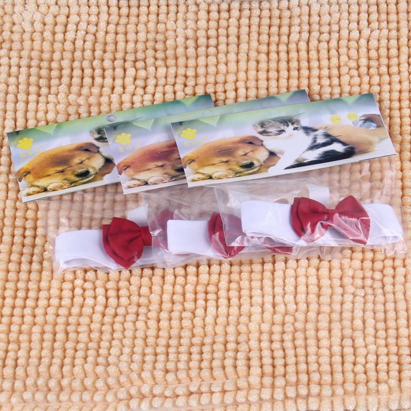 Accesorios para Bodas de Gatos Ji Zai Zai, Corbata de Moño Roja Festiva para Mascotas, Corbata de Moño de Doble Capa para Caballero