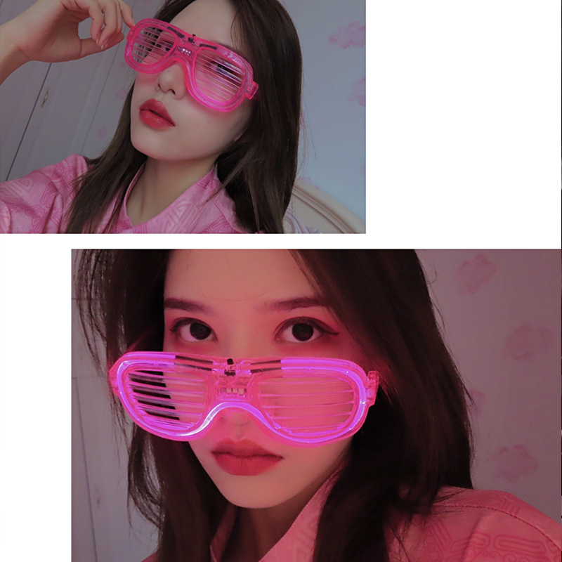 Gafas LED de Persiana de Plástico ABS con Tres Modos de Parpadeo para Fiestas y Bares image 4