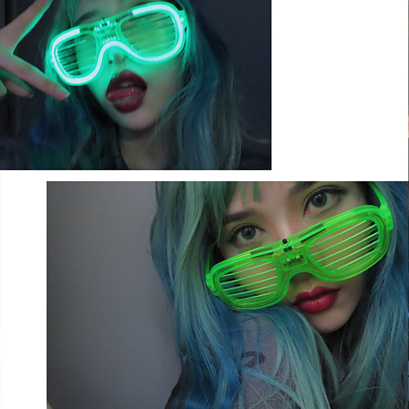 Gafas LED de Persiana de Plástico ABS con Tres Modos de Parpadeo para Fiestas y Bares image 9