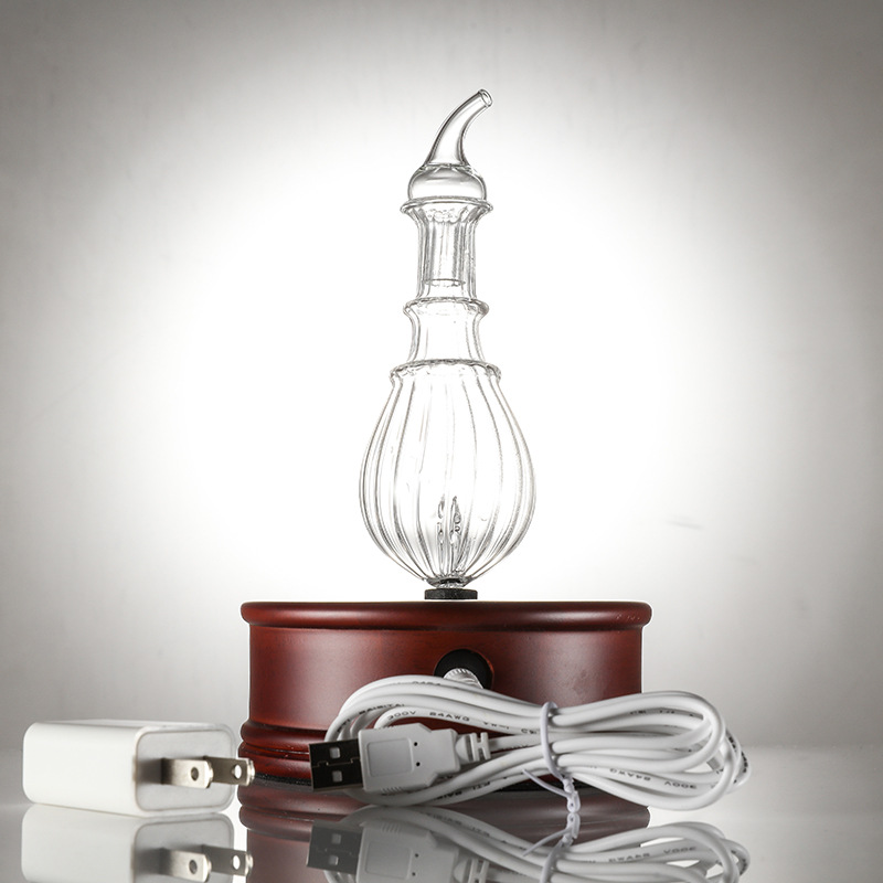 Solid Wood aroma diffuser creative Wicker glass cover anhydrous aroma machine pure essential oil diffuser manufacturers wholesale humidifier