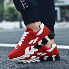 新款大碼49輕便跨境wish外碼網布透氣運動鞋男春秋潮流低幫刀鋒鞋