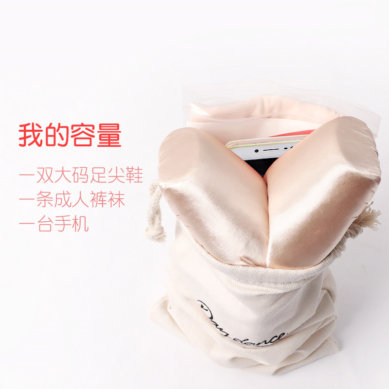 Práctica de la danza de los niños zapatos de baile bolsa de verano niñas Cordón de gran capacidad de lona bolsa de almacenamiento bolsa de baile