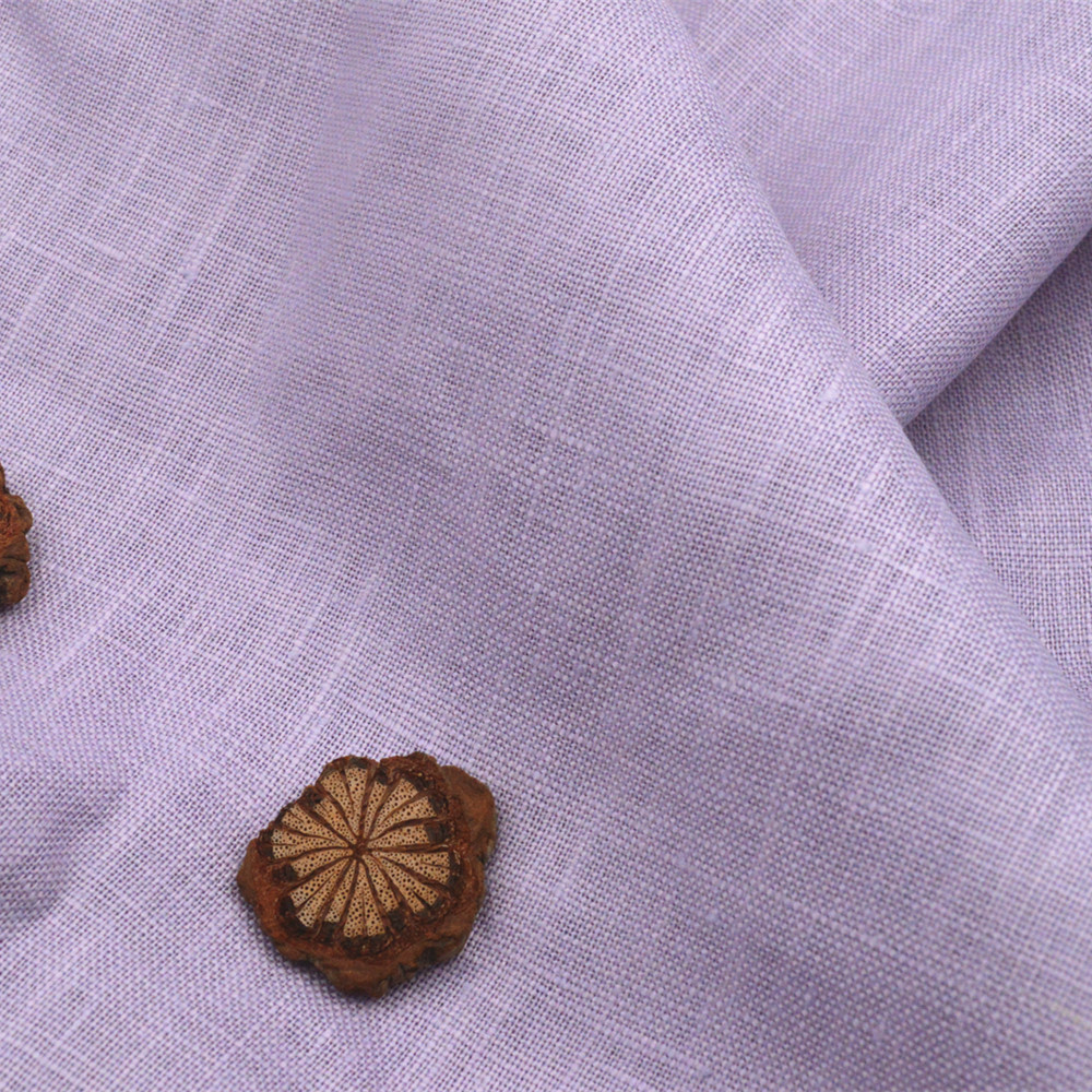 现货供应纯亚麻 雨露麻素色纯麻 裤装外套复古中式服装面料