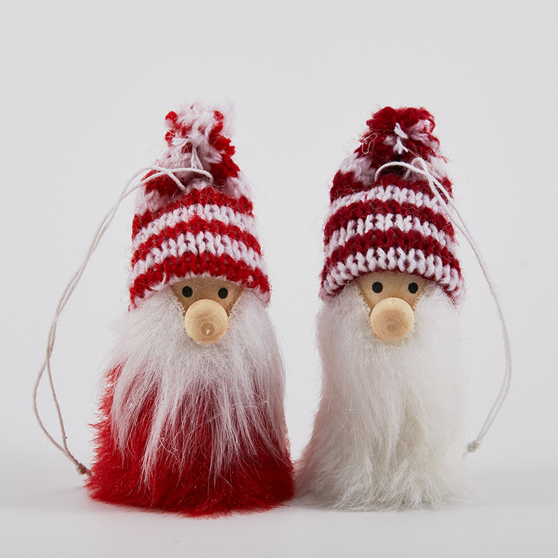 Fieltro colgante niña pequeña ángel viejo muñeca de peluche accesorios árbol de Navidad muñeca de nieve decoración colgante de Navidad