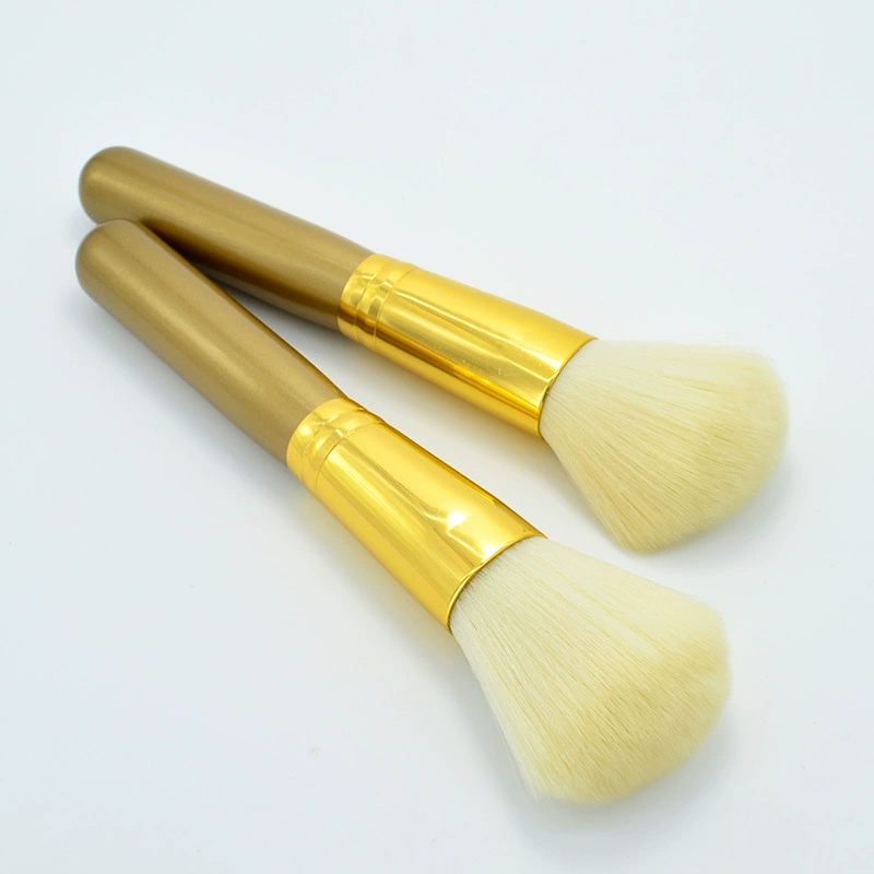 Мужной макияж brush запуск Large Black Wooden Handle Single Cosmetic Tool Powder Rouge Brush Telescopic Brush