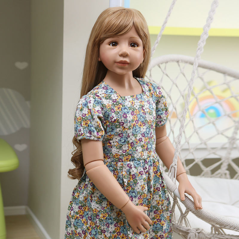 120cm niños mayores 5-6 años Niña muñeca centro comercial personalidad creativa Decoración Ropa Infantil modelo simulación muñeca