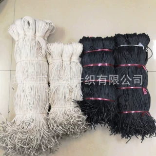 现货2.5mm打蜡圆形鞋带打蜡米白黑色男女童鞋皮鞋靴子蜡绳
