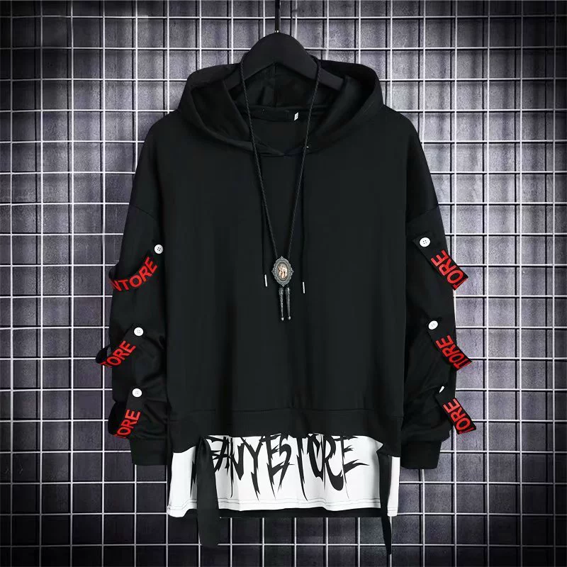 Худи брендов Trend, oversized осень для хип-хопа, стиль с двумя рукавами