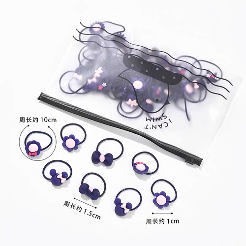 Korean cute hair accessories baby rubber band children's accessories set hair accessories bow headband does not hurt the hair tie