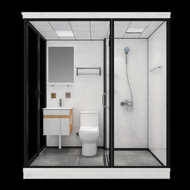 蓝梦定制雅乐894整体淋浴房卫生间一体式移动家用洗浴房整体浴室
