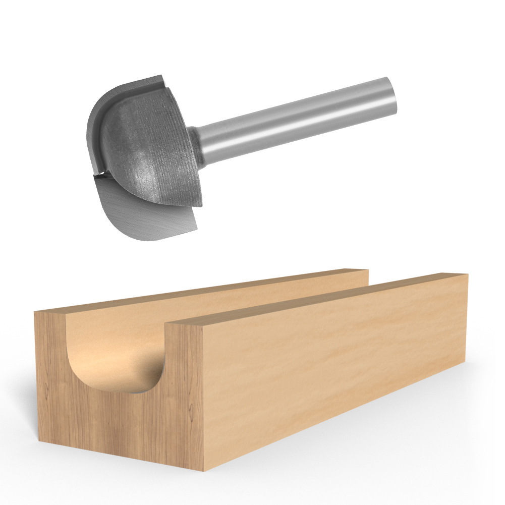 6-MANGO doble arco redondo inferior cuchillo ranurado cuchillo ranura cuchillo carpintería raspado inferior cuchillo cavando tazón cuchillo redondo inferior cuchillo biselado