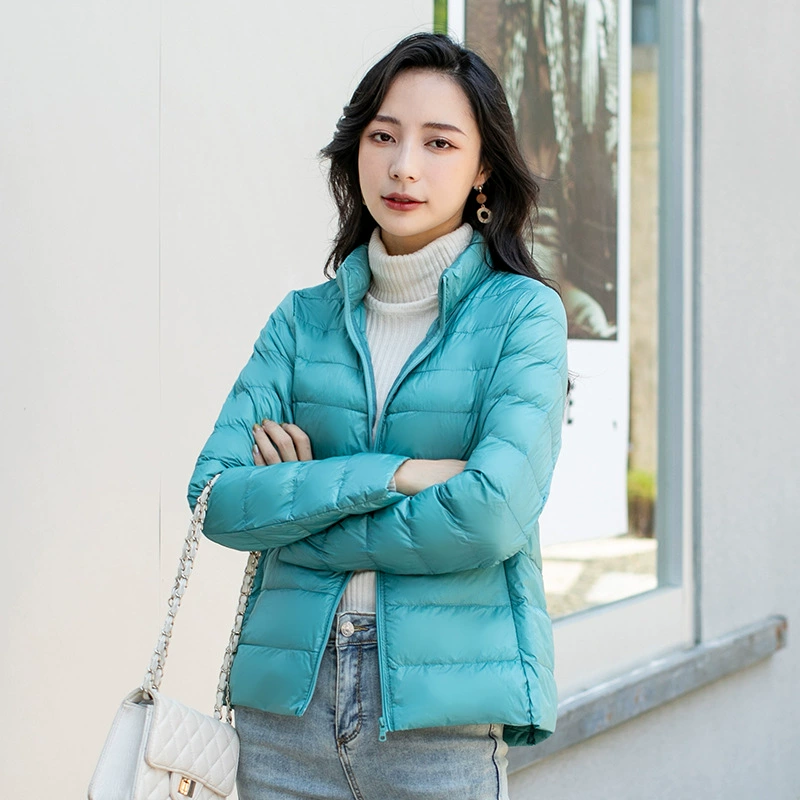 Storage bag, velvet demi-season down jacket with down, European style, plus size, duck down
