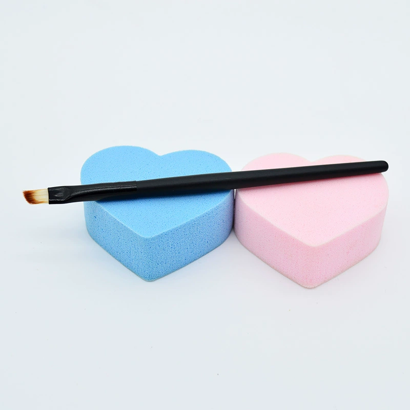 Eyebrow Cream Brush (Minaqi) — Angled Synthetic Bristles, 12.5 cm, Bulk OPP Pack