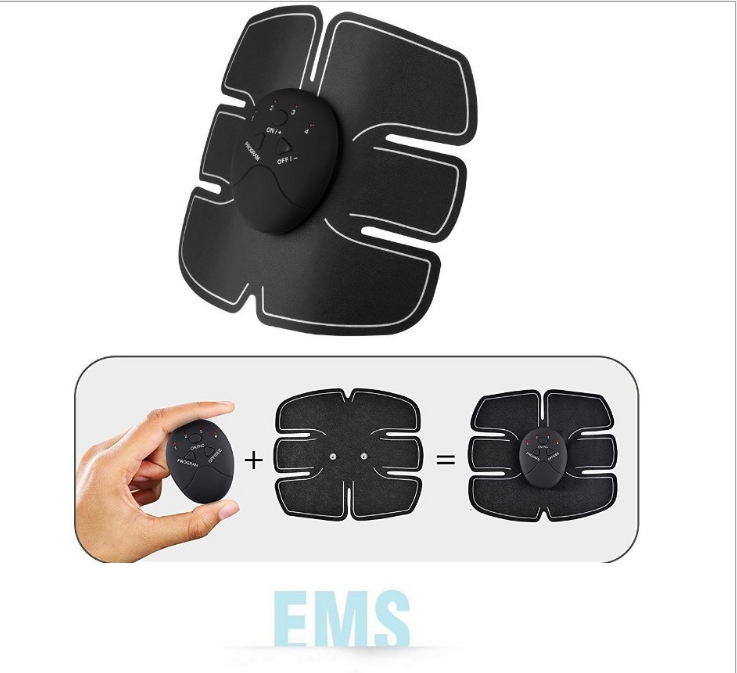 Venta al por mayor de fábrica inteligente abdominal instrumento de fitness abdominal entrenamiento abdominal pegatinas musculares abdominales de seis piezas vientre perezoso contracción y reducción de vientre equipo de fitness