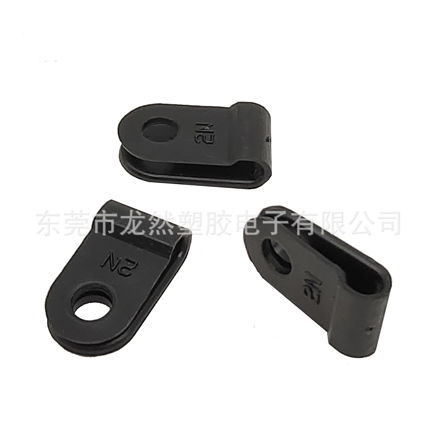 龙然厂家 塑料R型线夹 1/8尼龙线卡 塑料固定夹 防水线扣