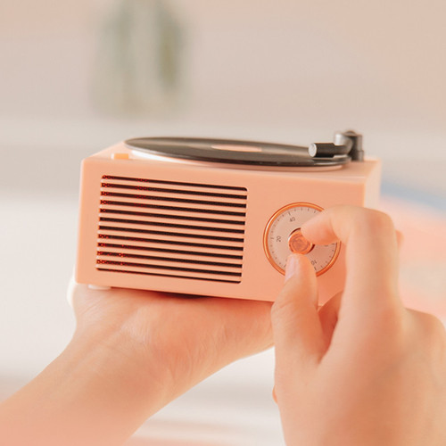 Atomic vinyl Bluetooth audio retro vinyl record player audio home wireless mini USB outdoor plug-in card