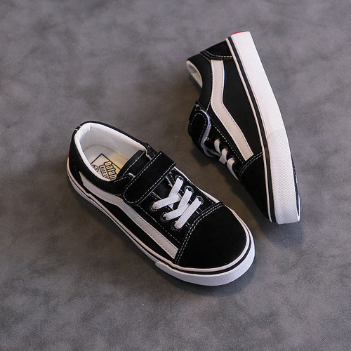 Children's canvas shoes, boys' cloth shoes, girls' sneakers, 2024 spring and autumn new style, versatile girls' shoes, primary and secondary school students' shoes
