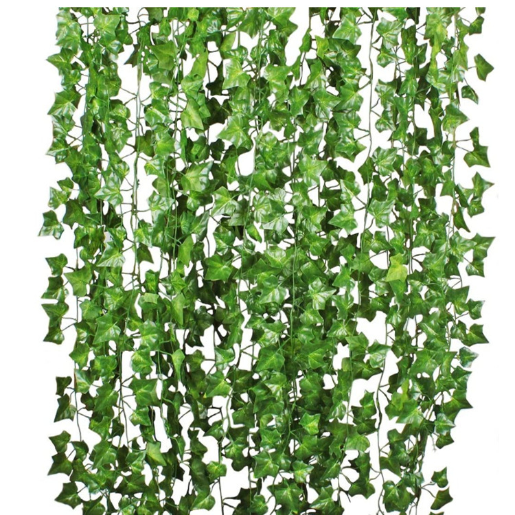 2m Simulated Climbing Tiger Rattan, Ivy Decorative Green Plant Ceiling, Fake Leaves, Vines, Eucalyptus Leaves, Cross-Border Export