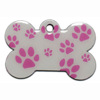 新品热卖骨头狗牌脚掌印宠物项圈挂件激光刻字吊牌防丢身份牌批发|ru