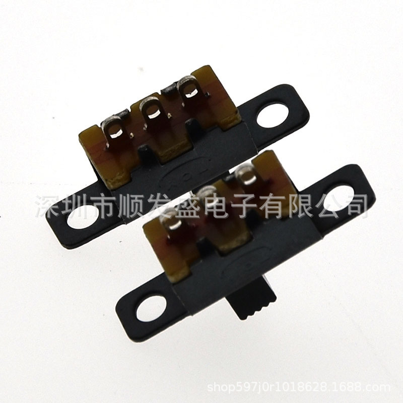 拨动/滑动开关 SS12F16 2档3脚 螺孔 柄高3/4/5/6/7MM SS12F16G5