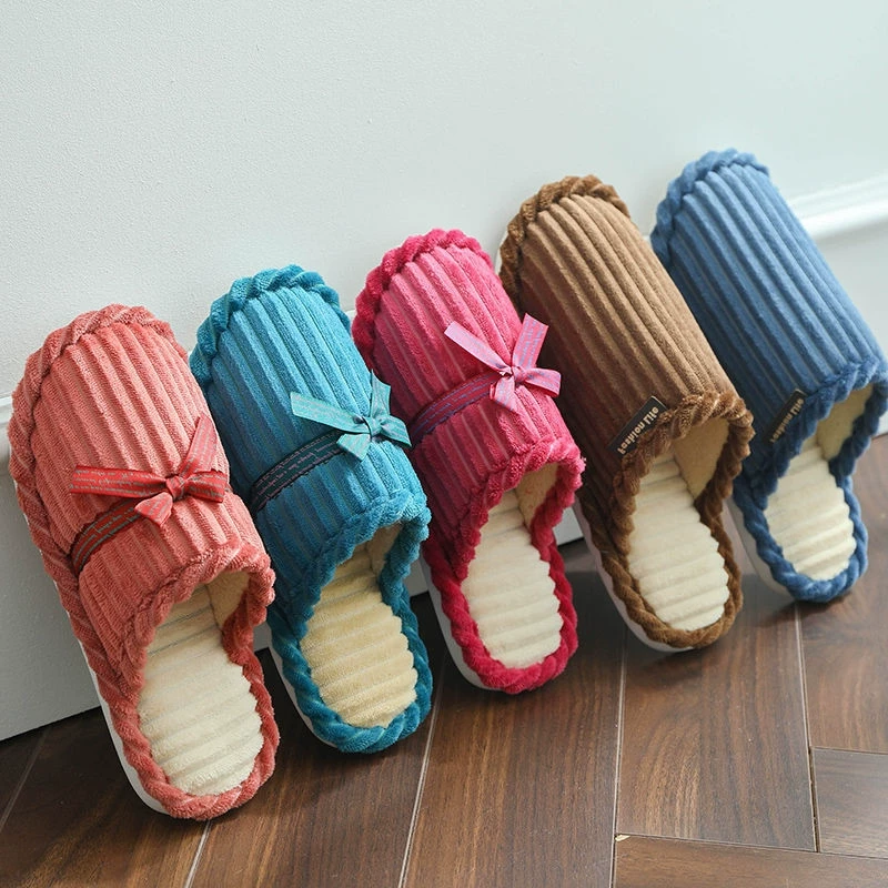 2020 осень и зима взрывные пары хлопчатобумажные тапочки для женского дома мягкий фон вельветы спальни плюшевые тапочки оптом