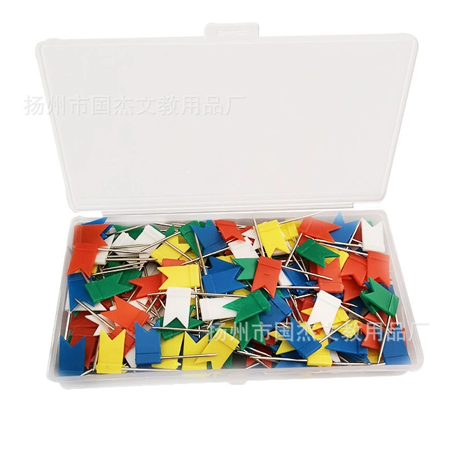 100 пластиковая подвесная коробка баннер игла доска для рисования кнопки цветные креативные I-pin кнопки американские кнопки