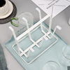 Glass holder, kitchen, cup, drying rack, table metal storage system with glass