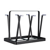 Glass holder, kitchen, cup, drying rack, table metal storage system with glass