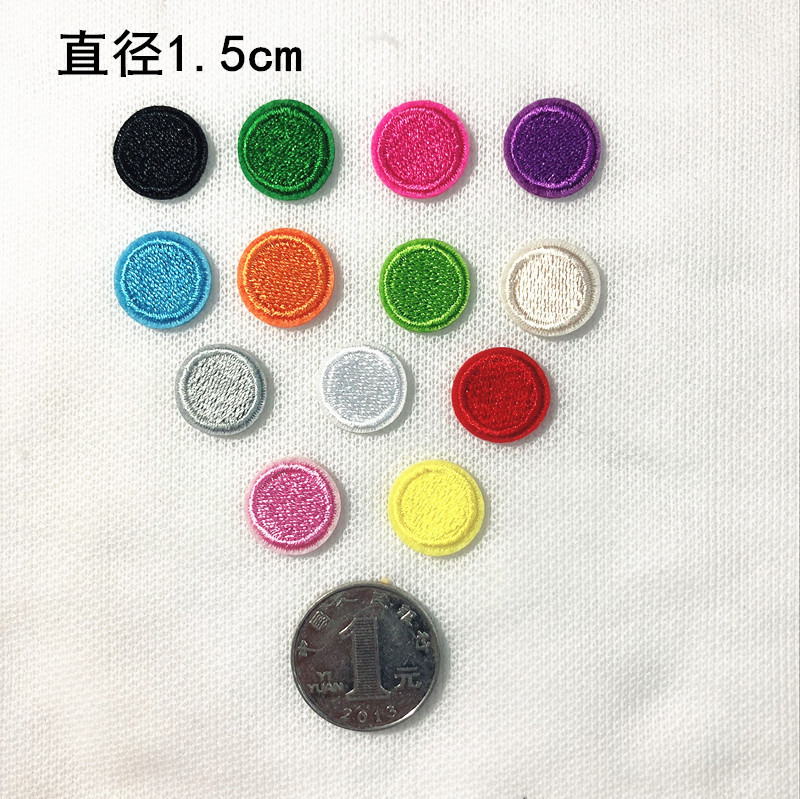 糖果色时尚满绣小圆点衣服鞋帽补丁装饰DIY辅料