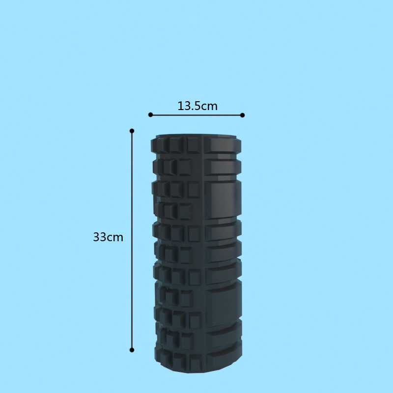 Yoga columna de masaje palo relajación muscular Rodillo de rodillo de la pantorrilla delgada Lobo diente palo Bola de espina eje de espuma de una sola pieza de entrega