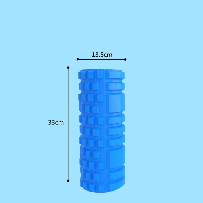 Yoga columna de masaje palo relajación muscular Rodillo de rodillo de la pantorrilla delgada Lobo diente palo Bola de espina eje de espuma de una sola pieza de entrega