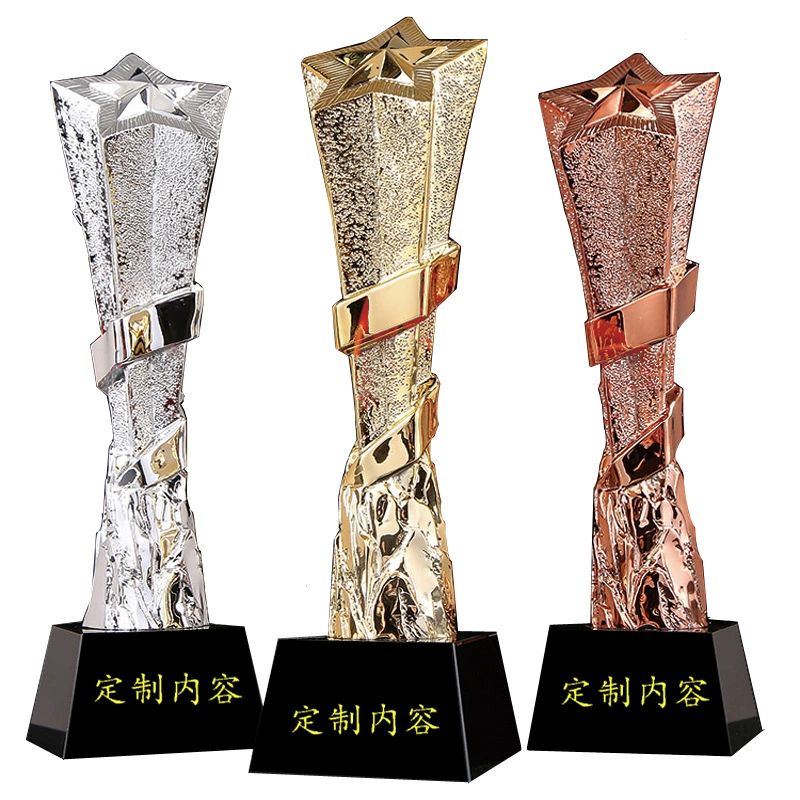 Новая креативная смоляная трофейная награда Crystal trophy Индивидуальные мероприятия Выдающиеся сотрудники приз -приз -и -индивидуальная