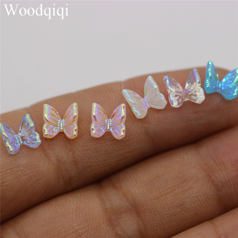 Popular Korean-Style Mini Resin Butterfly 6mm Ab Color Nail Art Decoration DIY Materials Iridescent Decorative Accessories Popular Korean-Style Mini Resin Butterfly 6mm Ab Color Nail Art Decoration DIY Materials Iridescent Decorative Accessories
