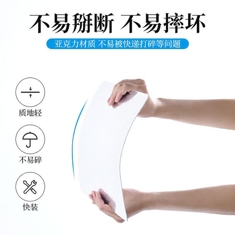 Directo de fábrica de acrílico espejo etiqueta de la pared estudiante dormitorio baño lente suave espejo autoadhesivo espejo cosmético