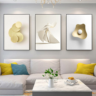 Nordic Living Room Decorative Painting Simple Style Sofa Background Wall Painting Restaurant Hanging Painting Modern Bedroom Painting Entrance Murals