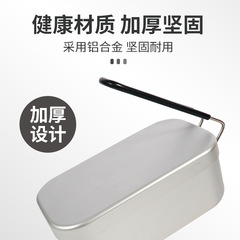 Cross-border adult square outdoor camping cooking artifact aluminum lunch box travel portable Japanese lunch box