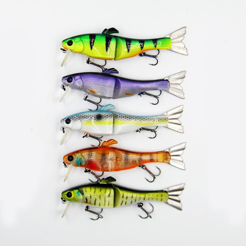 Three-Section fish Luya bait Mino fake bait multi-section bait hard bait submerged cross-border hot sale bionic bait Three-Section fish Luya bait Mino fake bait multi-section bait hard bait submerged cross-border hot sale bionic bait
