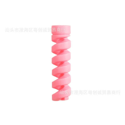 Cable Protector (Apple compatible) Spiral Silicone Sleeve, Anti‑Fray Charging Cord Guard