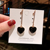 Ear clips, long trend earrings with tassels, no pierced ears, Korean style, simple and elegant design, french style, wholesale