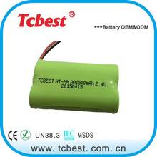 Tcbest ֱAA1500mAh 2.4V 5ſɳ绰ϵ