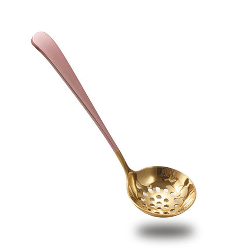 Nordic 304 stainless steel creative soup bowl for home use, thickened hot pot spoon, large size public soup spoon