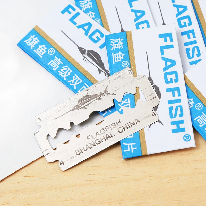 Двустороннее лезвие из нержавеющей стали Мужское лезвие для бритвы Старомодная бритва Инструмент для бровей Нож для бритья Лезвие для бритья