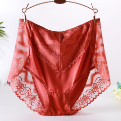 150-240 catties women plus size plus size 200 catties fat MM high waist sexy lace hollow mesh panties 50122