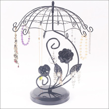 新款雨伞耳环架欧式公主首饰架项链收纳架珠宝树形耳环展示架批发