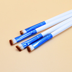 美奈琪廠家直供化妝刷眉刷木柄長杆眉刷人造纖維毛眉刷化妝刷子