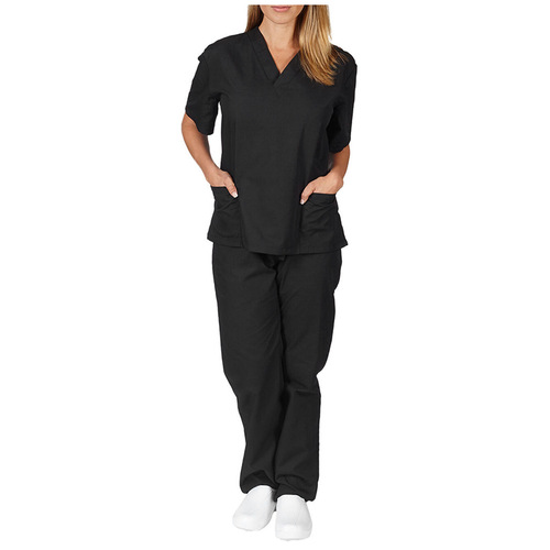 Cross-border Amazon operating room short-sleeved hand clothes women's suit short T nurse clothes surgical clothes isolation clothes work clothes