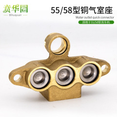 High-pressure car wash machine wash pump head copper gas chamber seat 55/58 model parts copper pump head 40 pump body assembly