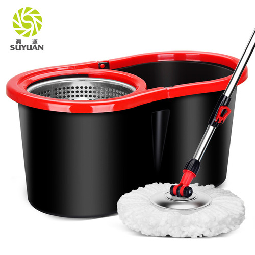 Traceable water-absorbent mop bucket flat rotating mop household lazy hand-free hand-wash mopping artifact mop set wholesale