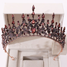 G259新娘欧美饰品水钻大王冠配饰 巴洛克镶钻影楼婚庆头饰皇冠
