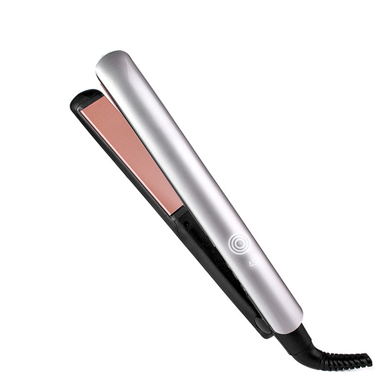 Cross-border dedicated ceramic plate LED roll straight dual-purpose hair straightener hairdressing splint S8590